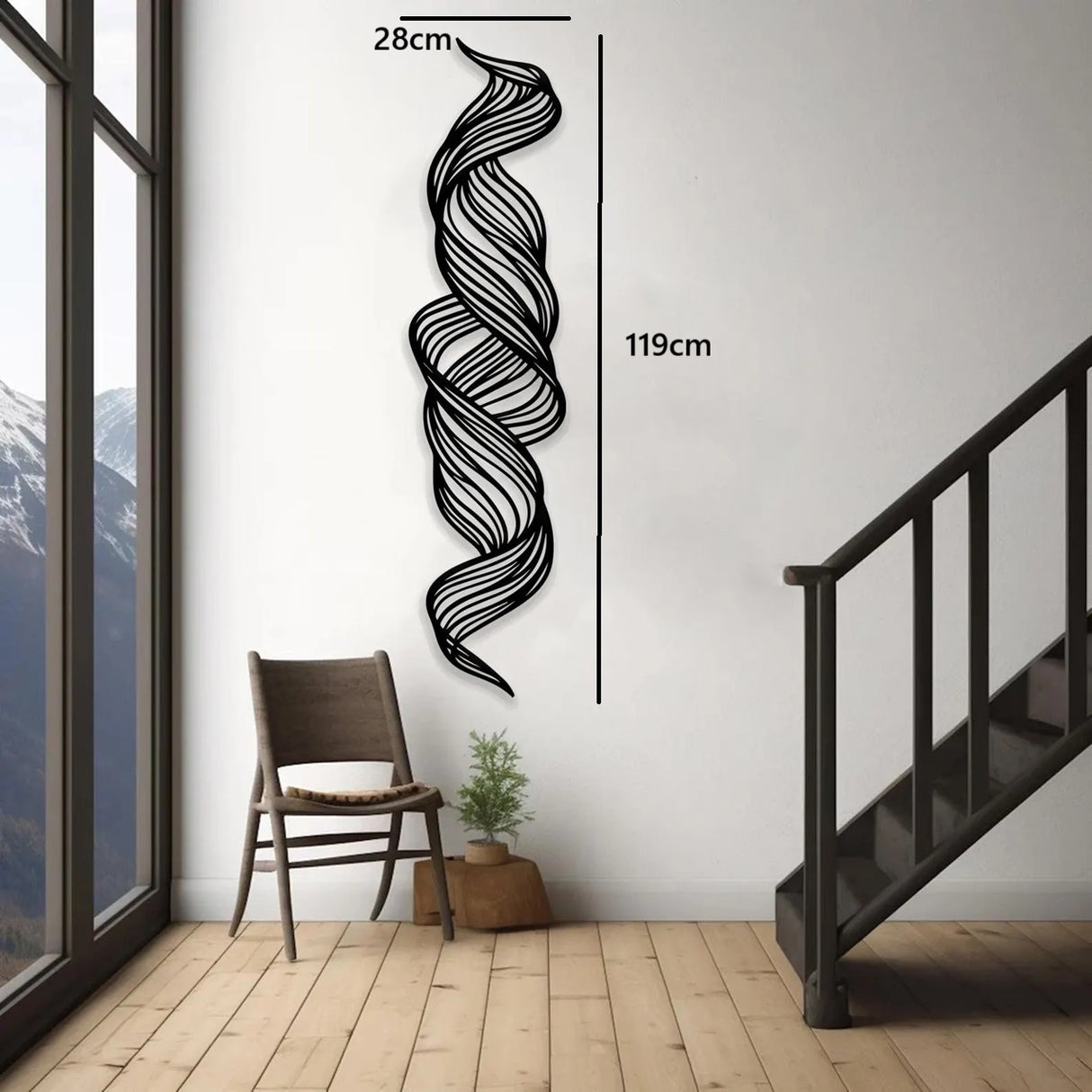 Tablou rama metal, Decoratiune metalica moderna, 2mm