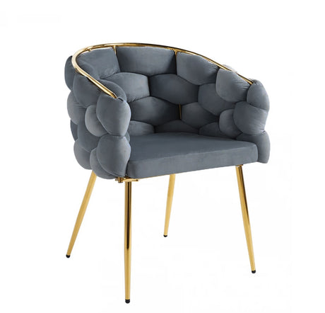 Scaun bucatarie, scaun dining, cu picioare aurii, 53x45x74 cm