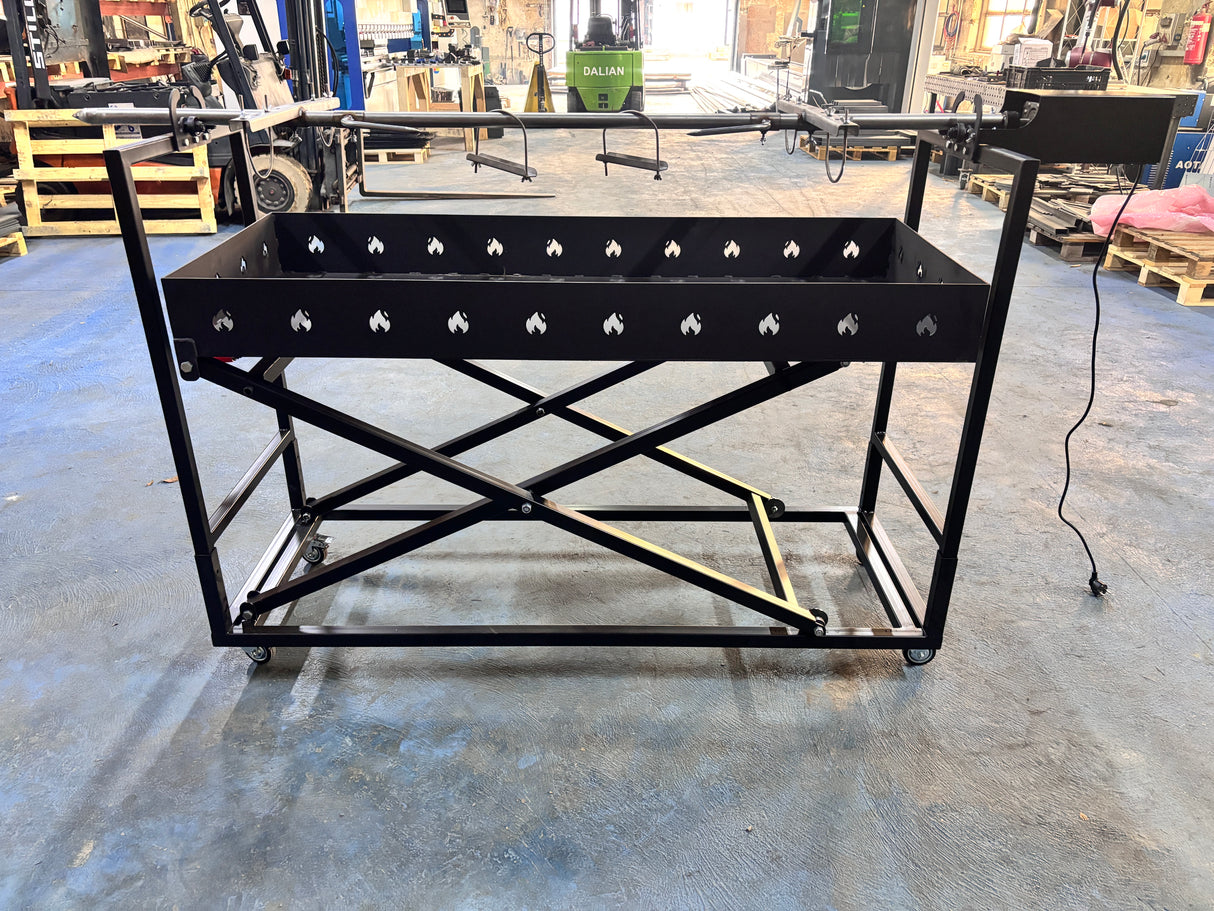 Protap Rotisor inox ,electric profesional 100 kg , porc ,purcel,vitel,berbecut,berbec ,cu focar reglabil, 160 cm x 60 cm