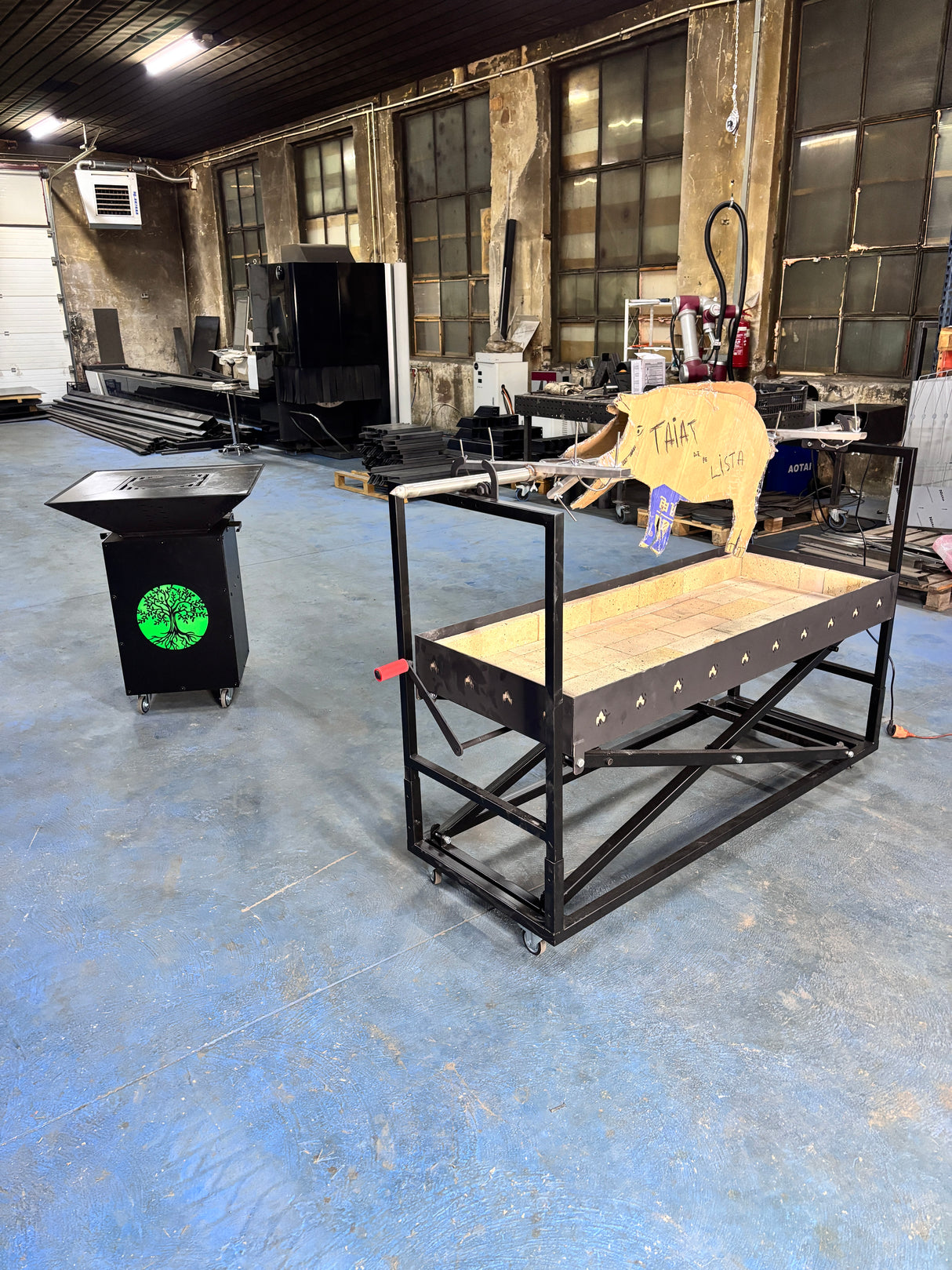 Protap Rotisor inox ,electric profesional 100 kg , porc ,purcel,vitel,berbecut,berbec ,cu focar reglabil, 160 cm x 60 cm