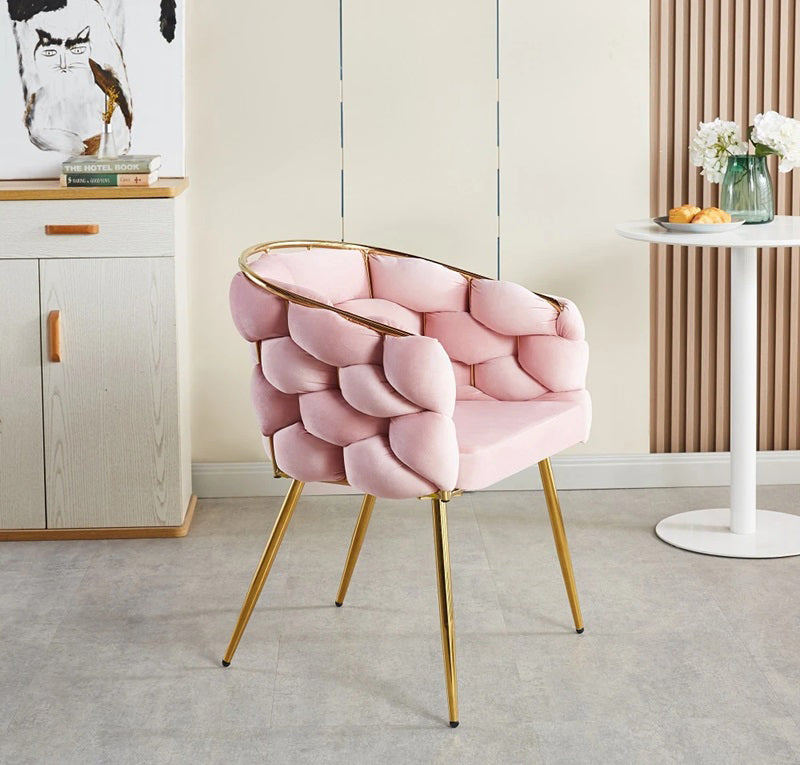 Set scaune bucatarie/living/dinning, cu picioare metalice, husa catifea