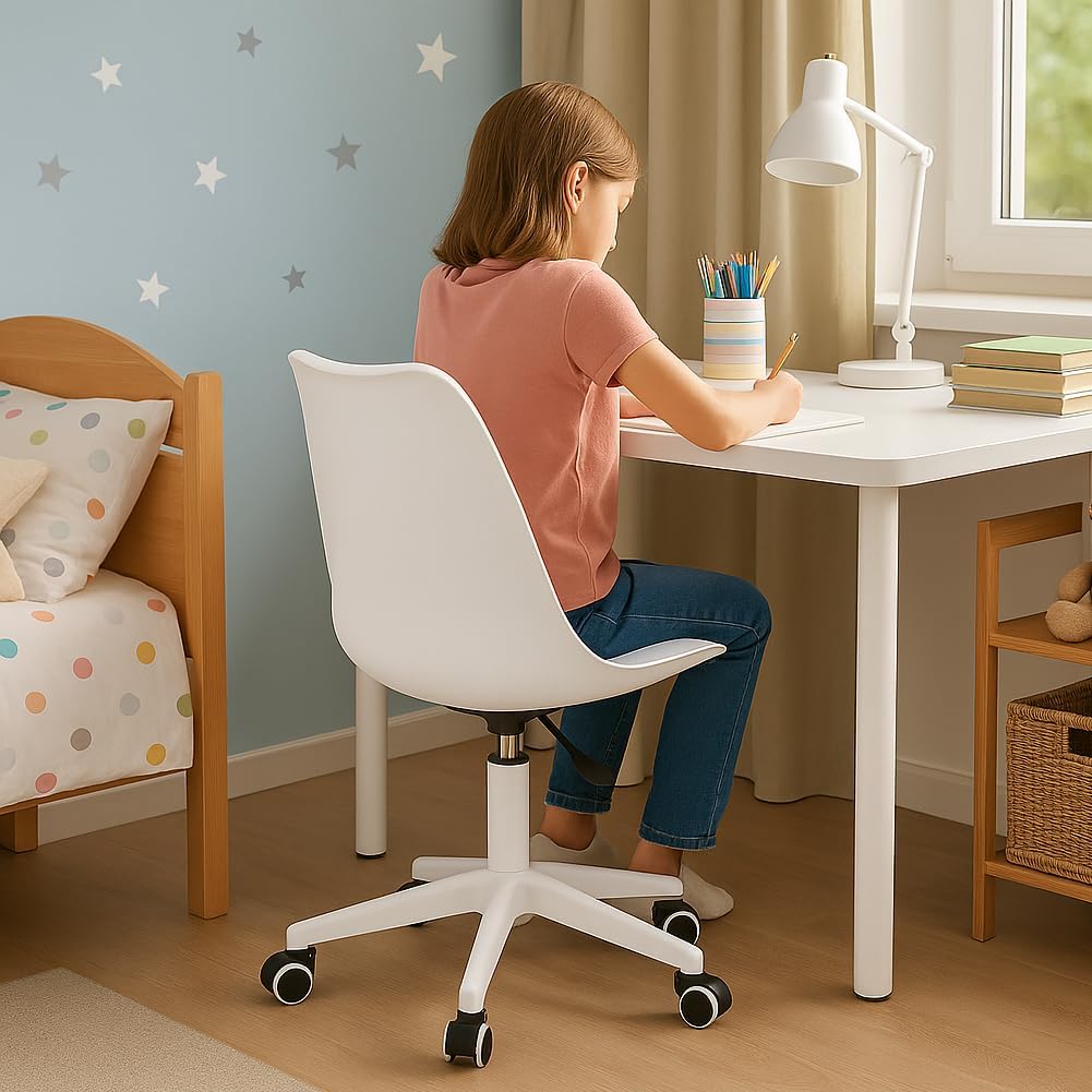 Scaun de birou, modern, cu spatar transparent, inaltime reglabila intre 40-50 cm