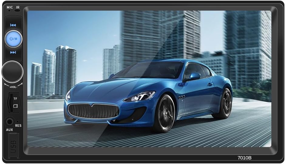 Navigație auto touchscreen Golf 4 / Polo MP5 Player 7010B cu cameră marșarier – Ecran 7 inch, MirrorLink, Bluetooth, compatibil Android & iOS, cu ramă inclusă