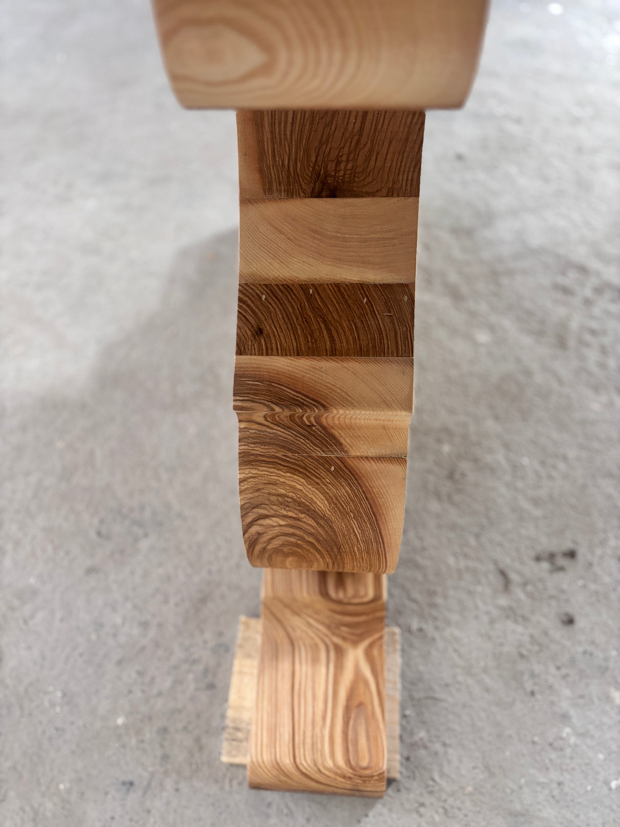 Masa lemn masiv, cu cadru din lemn masiv, Ofelia, 240x100x76 cm