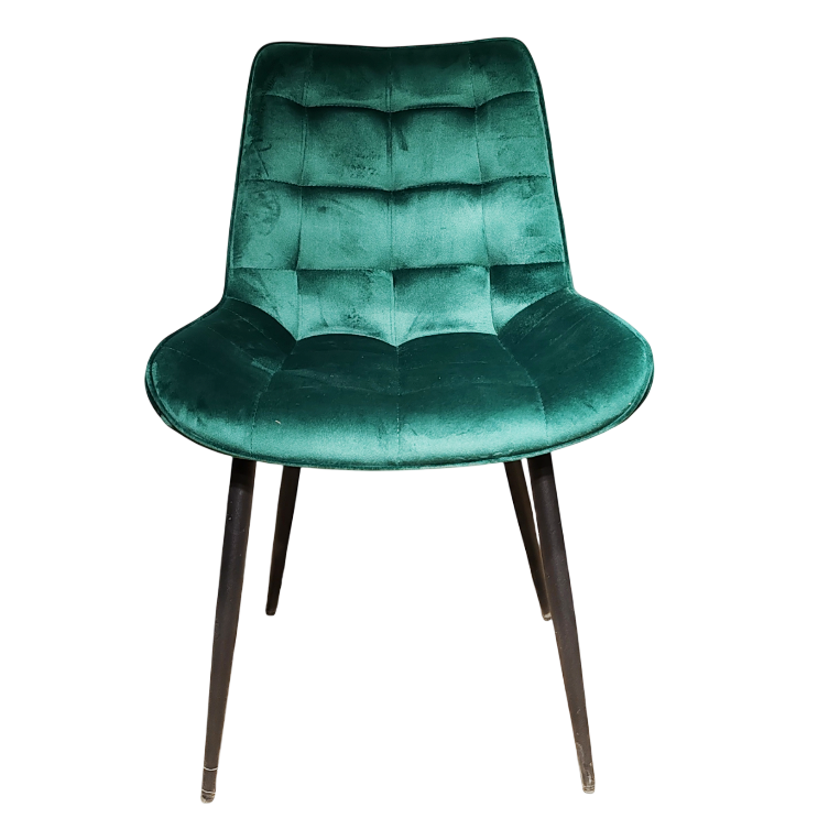 Scaun bucatarie, scaun bar, scaun dining, scaun tapitat, cadru metalic, perna burete, elegant, ergonomic, verde