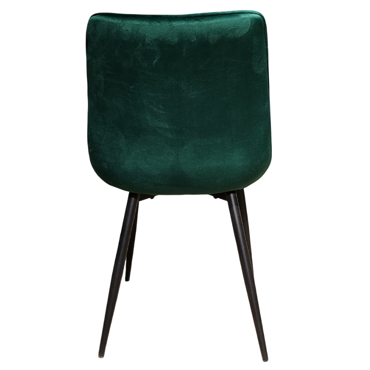 Scaun bucatarie, scaun bar, scaun dining, scaun tapitat, cadru metalic, perna burete, elegant, ergonomic, verde