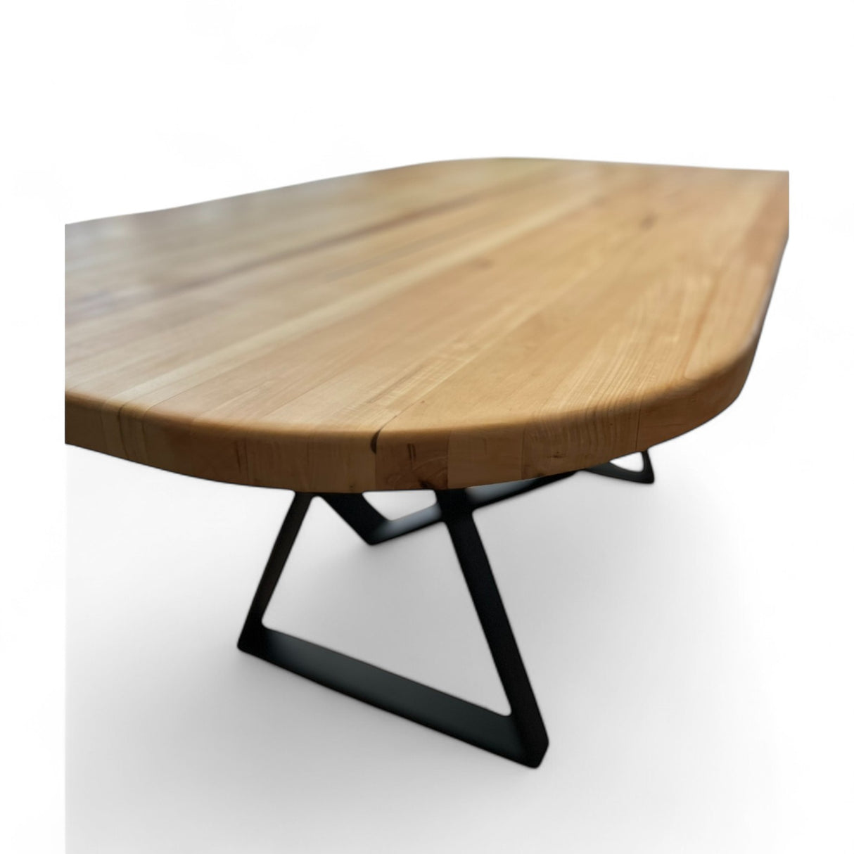 Masa lemn de tei, cu picioare metal, 200x95x78 cm, Elisabeta