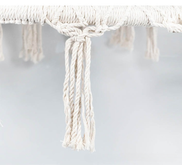 Fotoliu suspendat, Hamac tip scaun, din bumbac, suspendat, pentru interior sau terasa