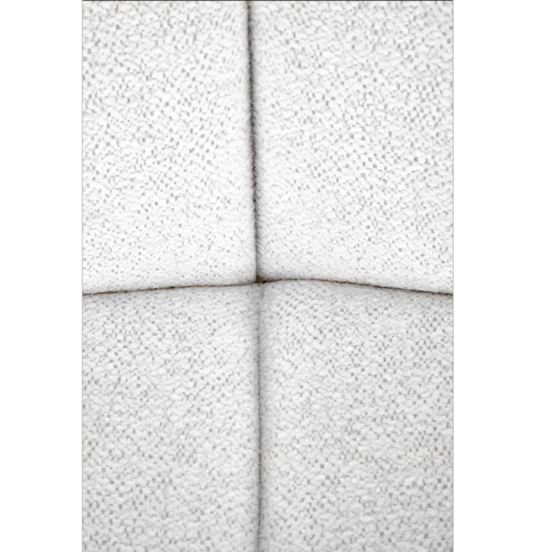 Scaun bucatarie, scaun bar, scaun dining, scaun tapitat, 52x62x87 cm, alb