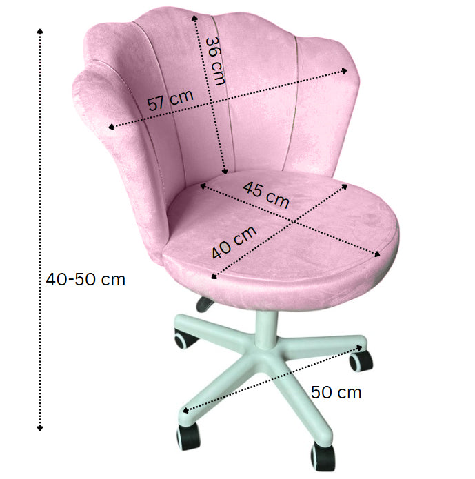 Scaun birou, modern, catifea, ergonomic, rotativ, inaltime reglabila intre 40-50 cm