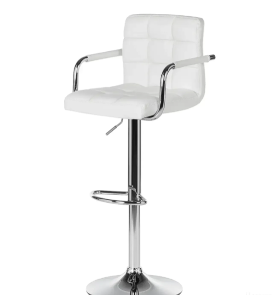 Scaun bar, scaun salon, inaltime reglabila, dimensiuni 116x43cm, negru