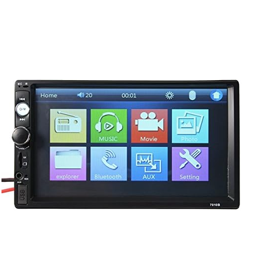 Navigație auto touchscreen Golf 4 / Polo MP5 Player 7010B cu cameră marșarier – Ecran 7 inch, MirrorLink, Bluetooth, compatibil Android & iOS, cu ramă inclusă