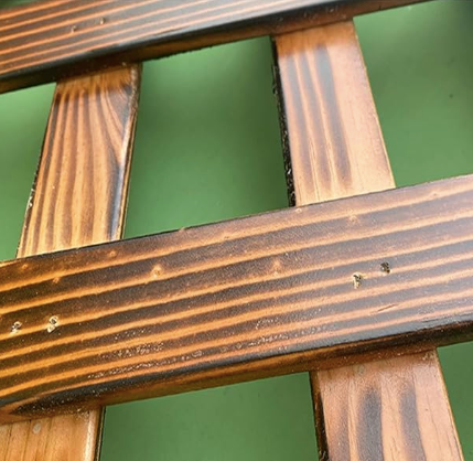 Spalier pentru ghivece din lemn, pentru gradina sau terasa, 90Ax150 cm/60x150 cm, maro