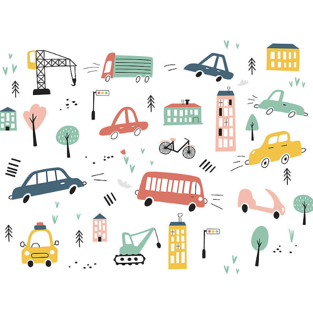 Sticker autocolant de perete pentru camera copilulu, rezistent la zgarieturi si apa, 158x52 cm, diverse modele