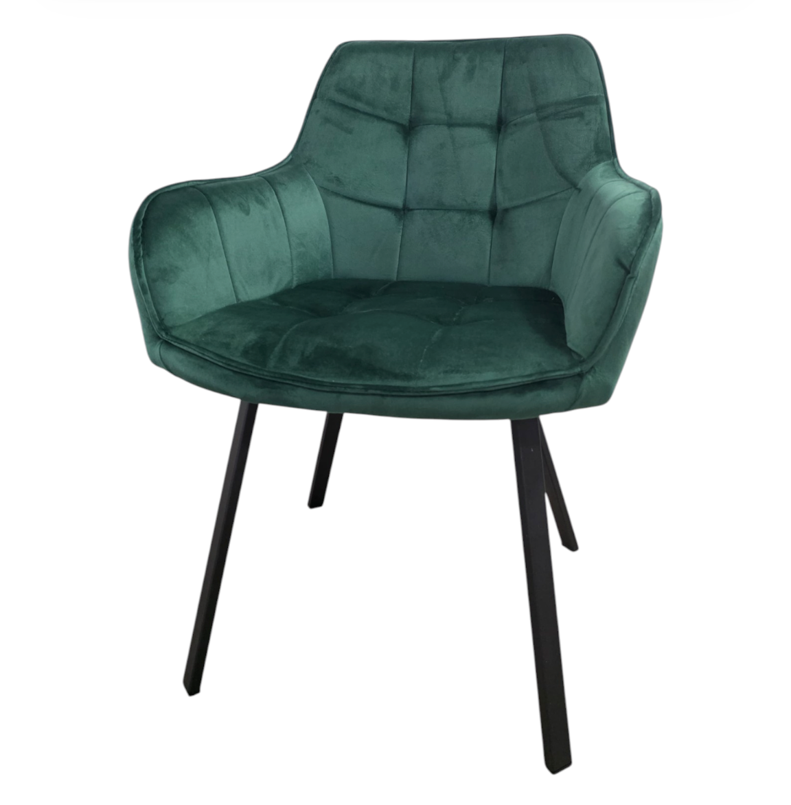 Scaun bucatarie, scaun bar, scaun dining, scaun tapitat, cadru metalic, perna burete, elegant, ergonomic, verde