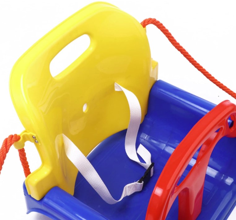 Leagan multifunctional pentru copii mici, cu centura de siguranta si accesorii de prindere incluse