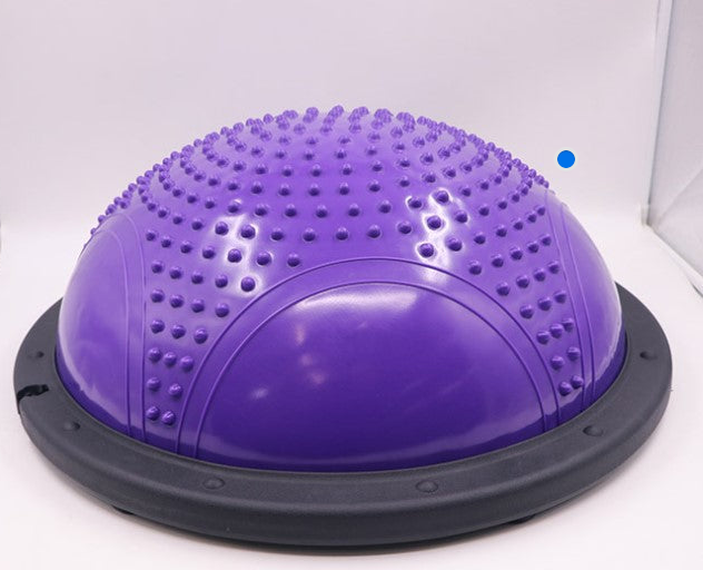 Minge echilibru bosu cu pompa inclusa si corzi elastice, diametru 60cm