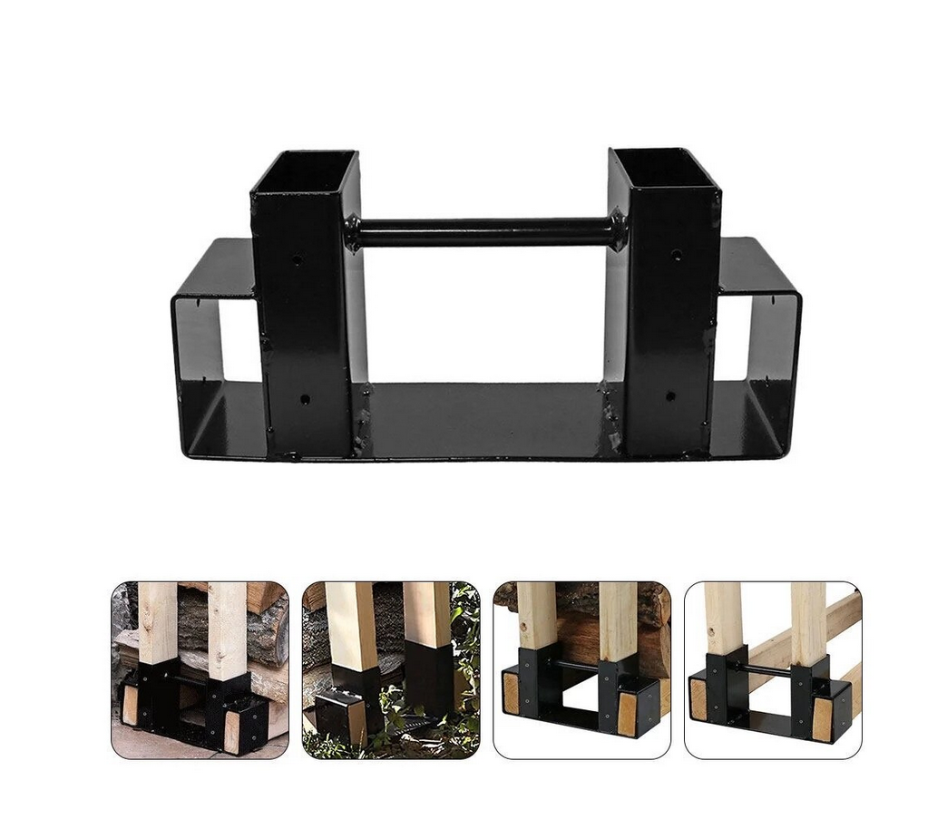 Suport lemne de foc din fier organizator