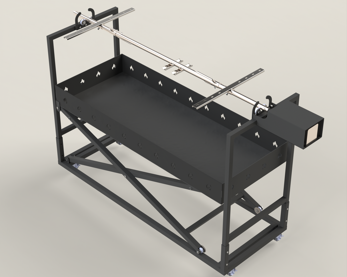 Protap Rotisor inox ,electric profesional 100 kg , porc ,purcel,vitel,berbecut,berbec ,cu focar reglabil, 160 cm x 60 cm
