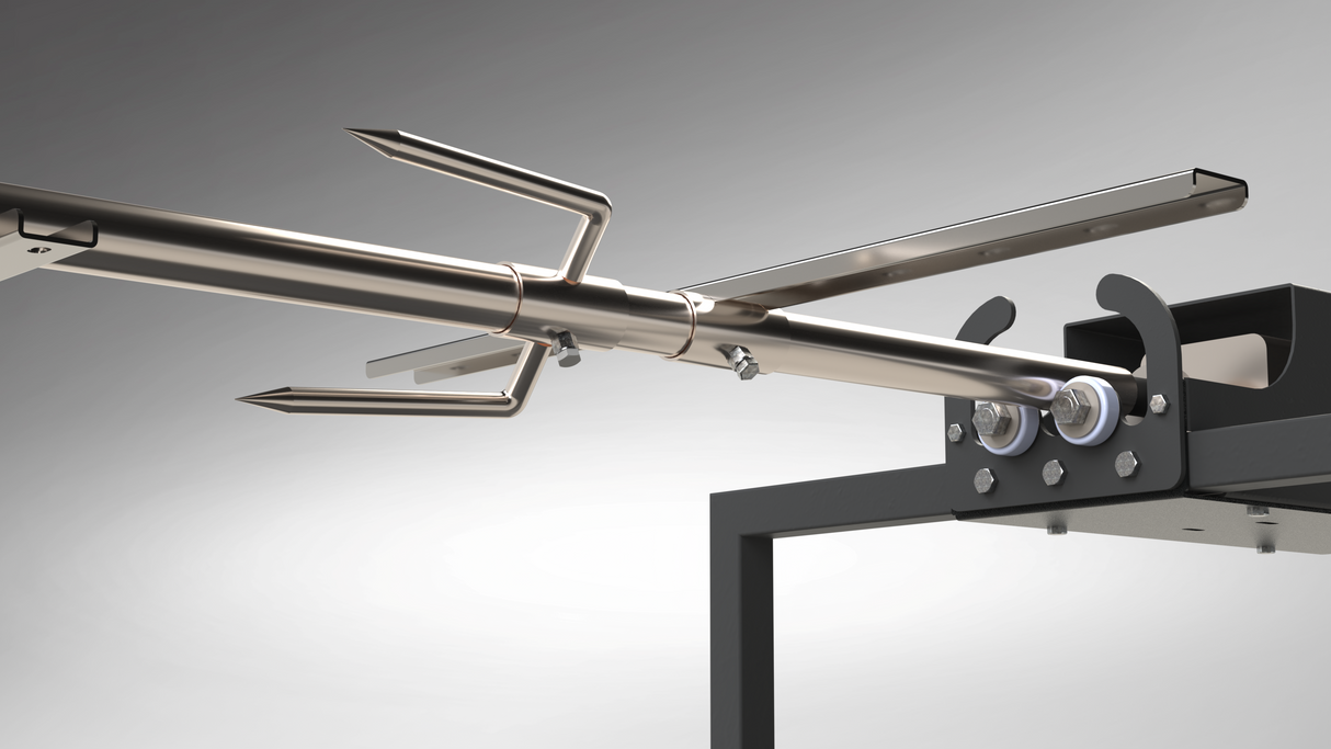 Protap Rotisor inox ,electric profesional 100 kg , porc ,purcel,vitel,berbecut,berbec ,cu focar reglabil, 160 cm x 60 cm