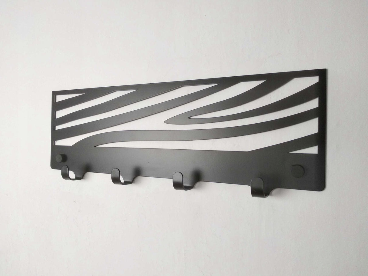 Cuier hol/baie/sufragerie , de Perete Metalic Negru Tip abstract– Modern