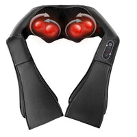 Aparat Masaj Cervical și Lombar cu Shiatsu și Încălzire Infraroșu – Curele Ajustabile, Relaxare Acasă