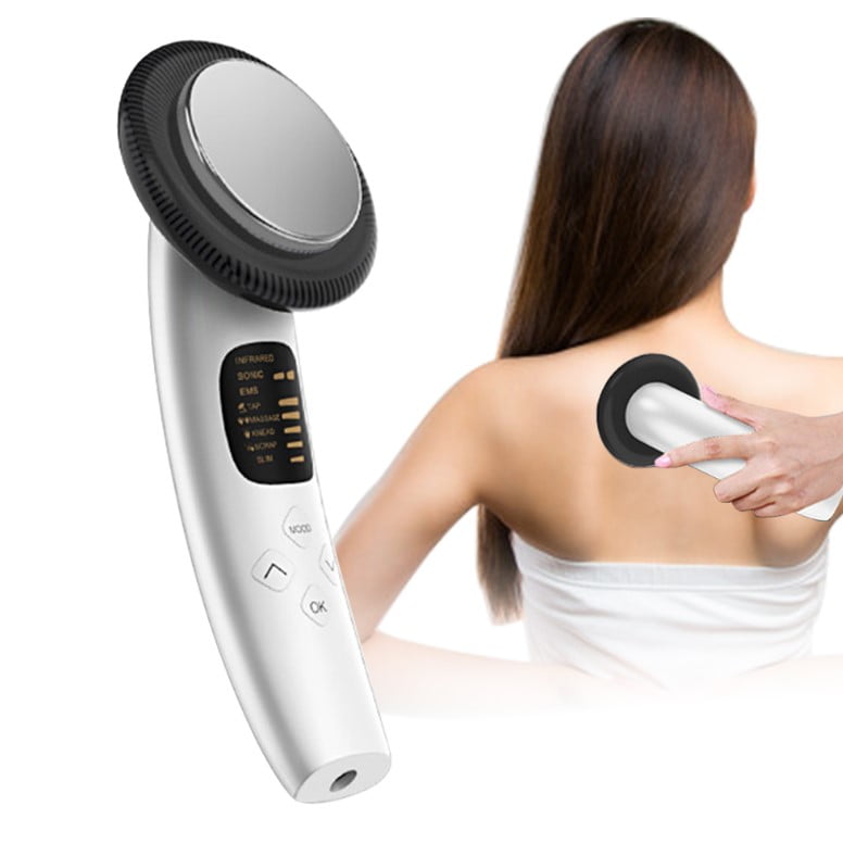 Aparat slabit 3in1 EMS, ultrasonic infrarosu si masaj electrostimulare pentru fata si corp pt celulita grasime si riduri