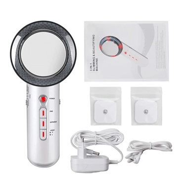 Aparat de slabit profesional cu tehnologie 6 in 1, EMS, ultrasonic, cu infrarosu, pentru fata si corp, terapie anti durere - BUZ.RO