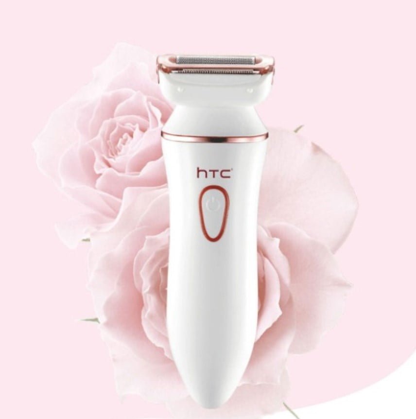 Aparat Epilat și Tuns Femei 4 în 1 – Reîncărcabil, Impermeabil IPX7, Capete Interșchimbabile, Rose + Alb - BUZ.RO