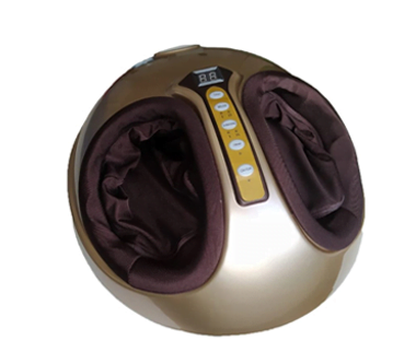 Aparat masaj picioare Shiatsu, cu incalzire, presoterapie, intensitate ajustabila, telecomanda, maro