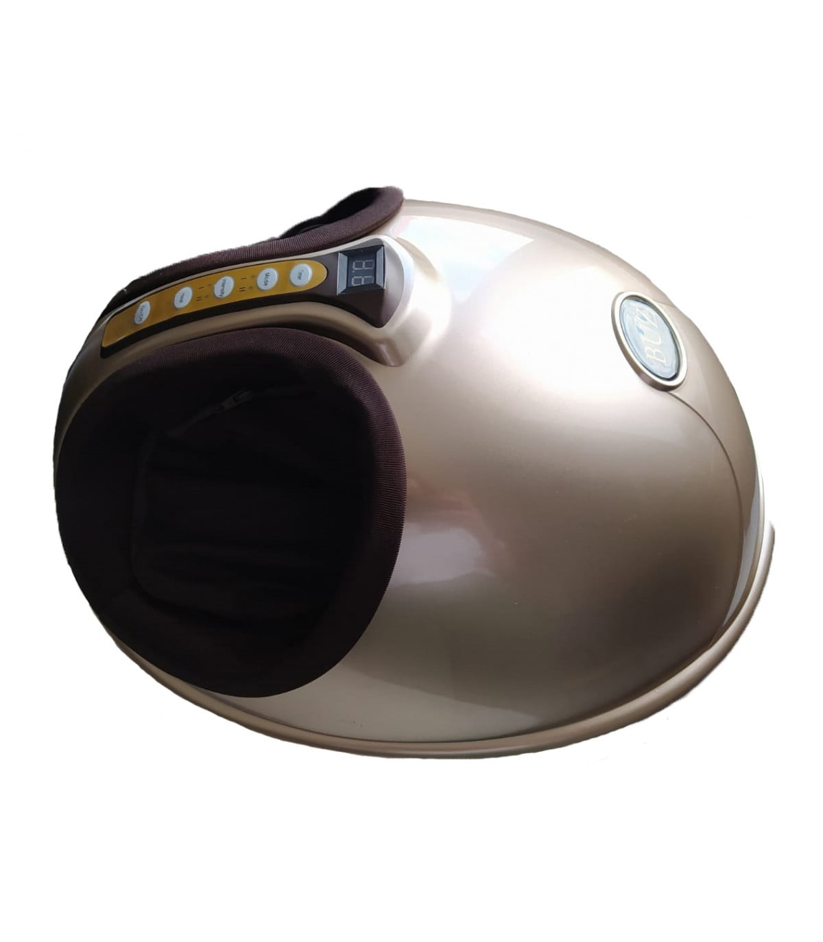 Aparat masaj picioare Shiatsu, cu incalzire, presoterapie, intensitate ajustabila, telecomanda, maro