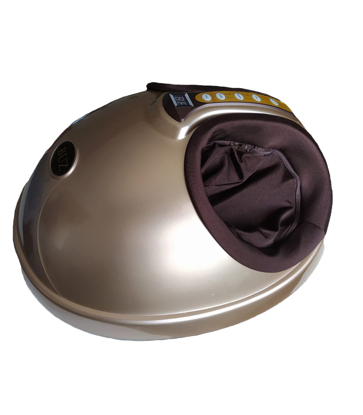 Aparat masaj picioare Shiatsu, cu incalzire, presoterapie, intensitate ajustabila, telecomanda, maro