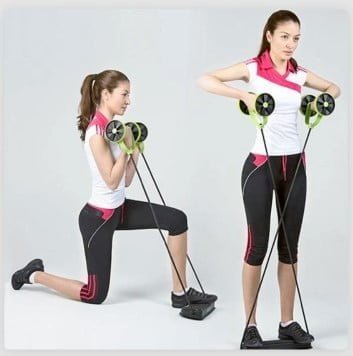 Aparat pentru fitness abdomene si brate revoflex xtreme+ saculet - BUZ.RO