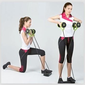 Aparat pentru fitness abdomene si brate revoflex xtreme+ saculet