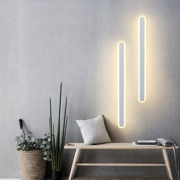 Aplica LED liniara, design modern, 80 cm, culoare alba, lumina calda, rece si neutra