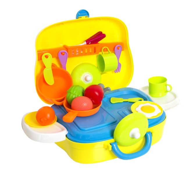 Set bucatarie, aragaz copii cu legume,vesela , interactiv , distractiv , 24 piese