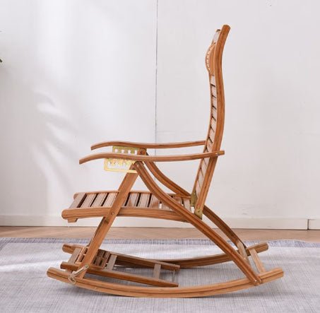 Balansoar de lemn, scaun balansoar interior si exterior, cu cadru lemn rezistent, cu perna maro, dimensiuni 122x79x46cm - BUZ.RO