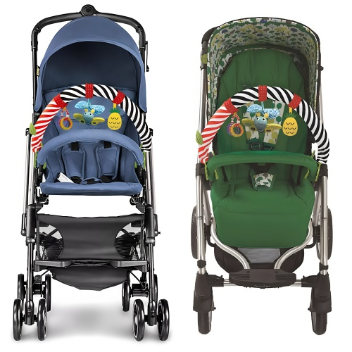 Bara activitati, jucarii senzoriale, jucarii, bebelusi, pentru balansoar, patut sau carucior, multicolor