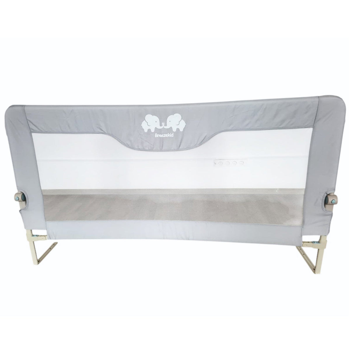 Bariera protectie pat, aparatoare patut, copii, lungime 150 cm, gri - BUZ.RO