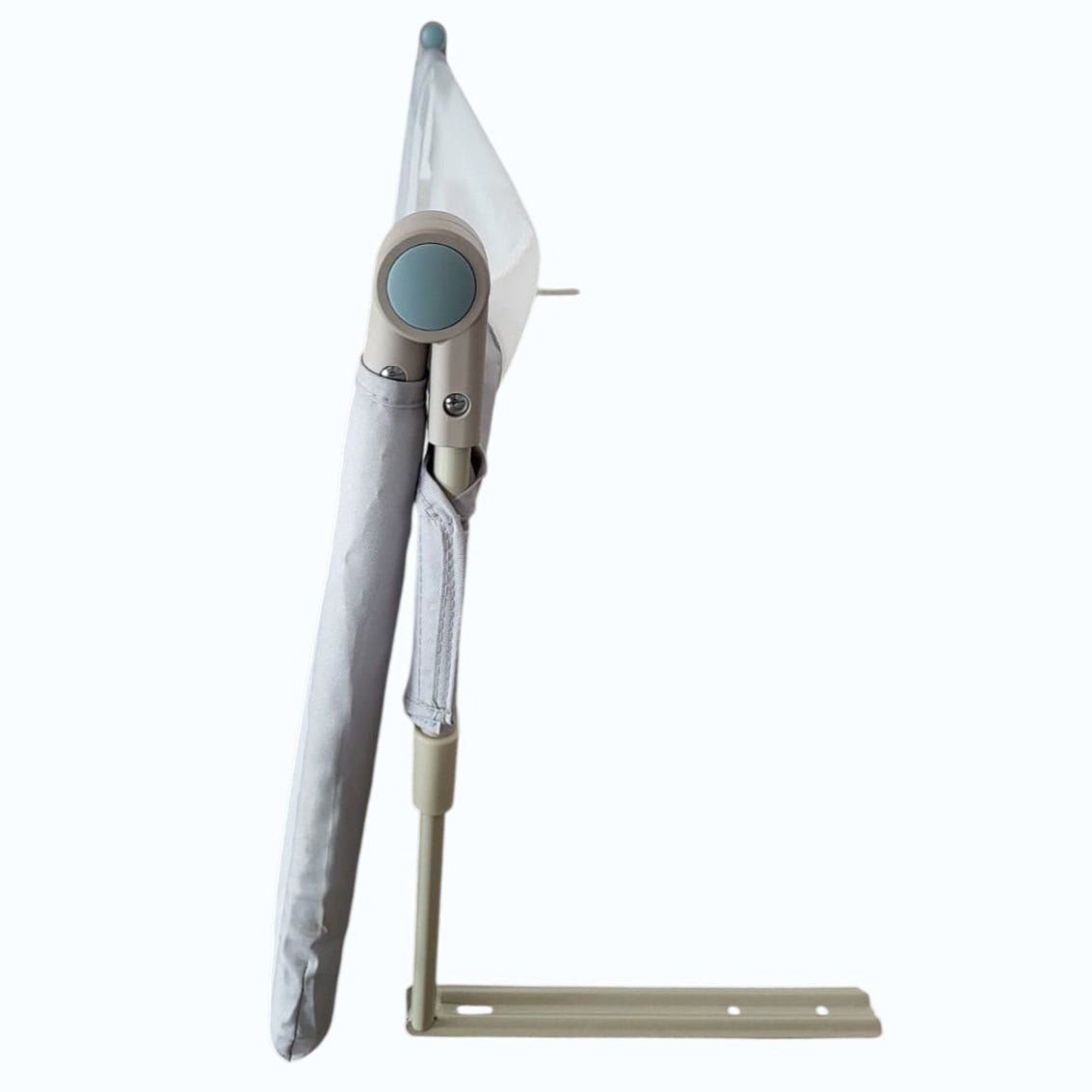 Bariera protectie pat, aparatoare patut, copii, lungime 150 cm, gri - BUZ.RO
