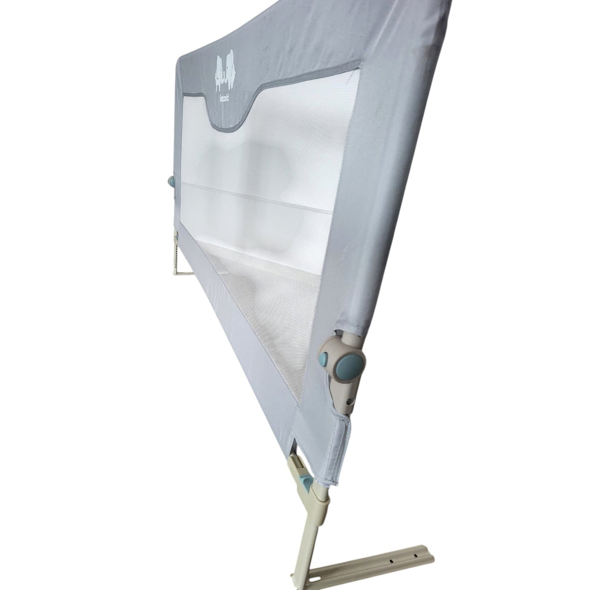 Bariera protectie pat, aparatoare patut, copii, lungime 150 cm, gri - BUZ.RO