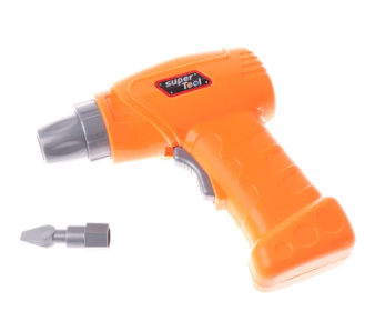 Bormasina electrica din plastic cu baterii pentru copii - BUZ.RO