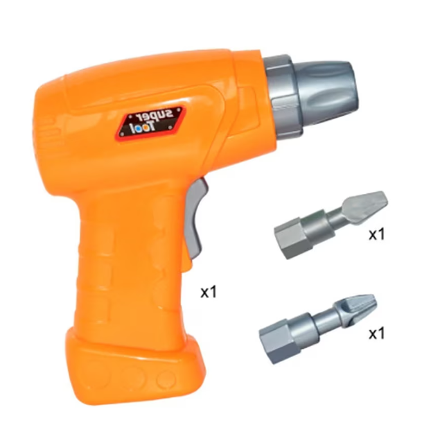 Bormasina electrica din plastic cu baterii pentru copii