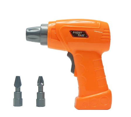 Bormasina electrica din plastic cu baterii pentru copii