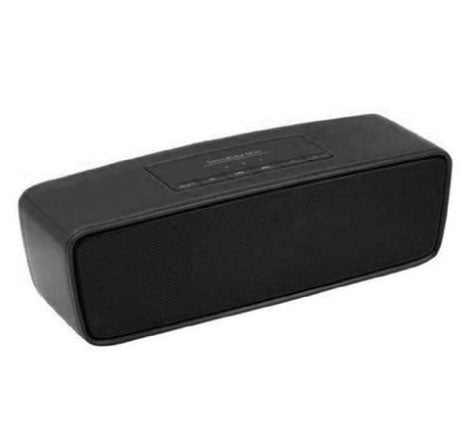 Boxa portabila, mini, cu doua difuzoare, 3W, culoare neagra