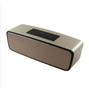 Boxa portabila, mini, cu doua difuzoare, 3W, culoare aurie - BUZ.RO