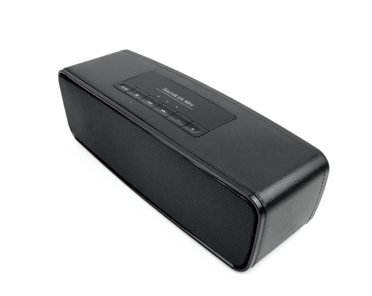 Boxa portabila, mini, cu doua difuzoare, 3W, culoare neagra - BUZ.RO