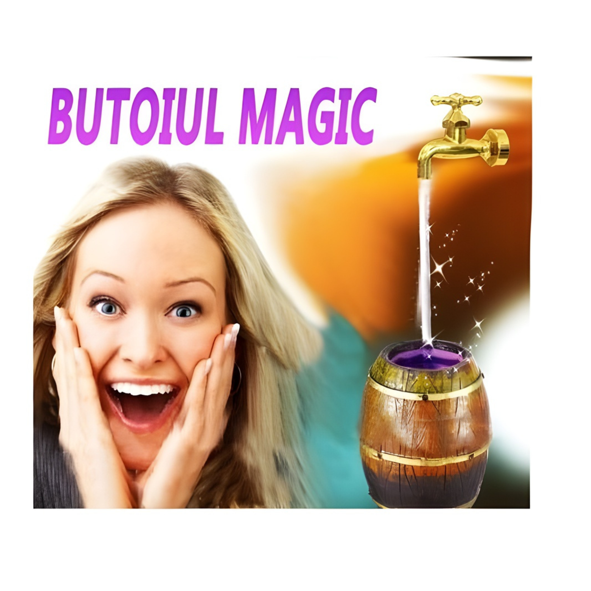 Butoiul magic, fantana arteziana de interior, decoratiune interioara, cu robinet functional - BUZ.RO