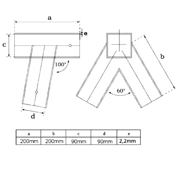 Coltar forma patrata, leagan unghi oblic Verde pentru  lemn