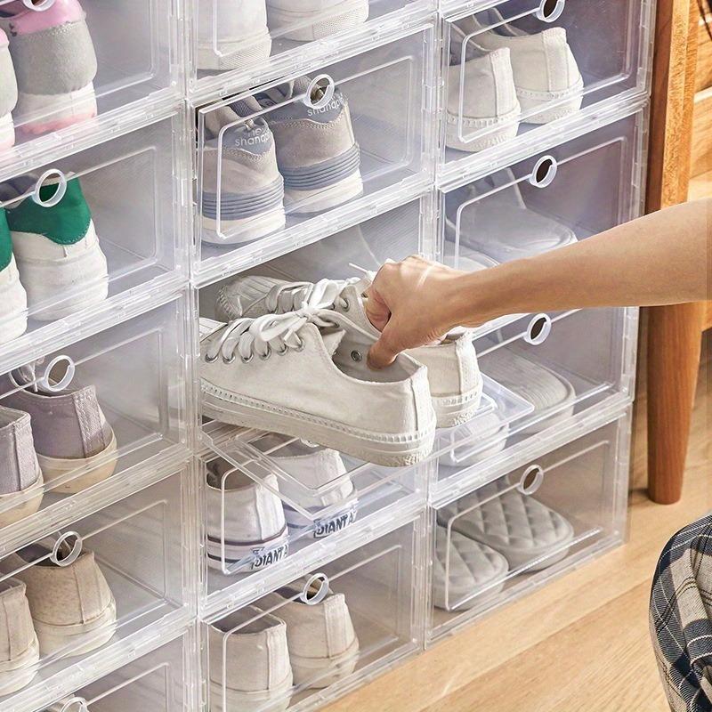 Cutie de depozitare pantofi , transparenta , inchidere cu capac